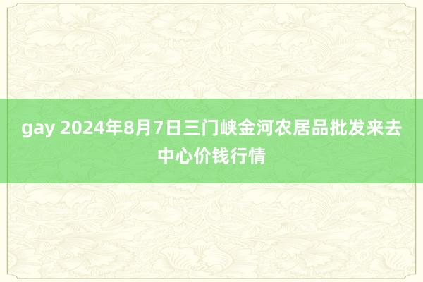 gay 2024年8月7日三门峡金河农居品批发来去中心价钱行情
