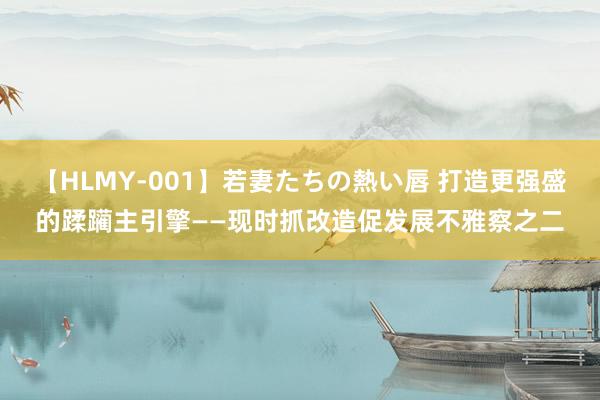 【HLMY-001】若妻たちの熱い唇 打造更强盛的蹂躏主引擎——现时抓改造促发展不雅察之二