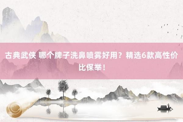 古典武侠 哪个牌子洗鼻喷雾好用？精选6款高性价比保举！