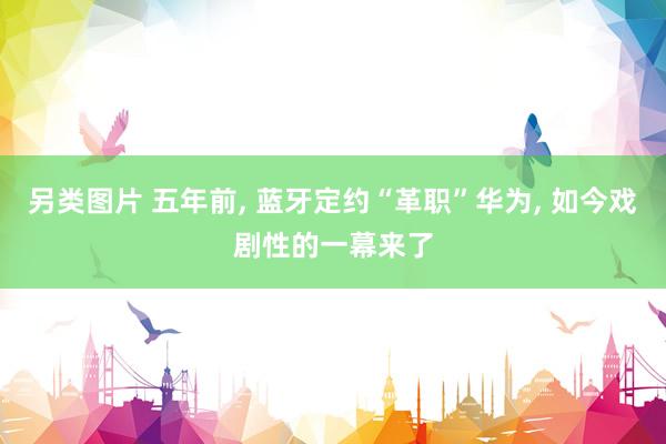 另类图片 五年前, 蓝牙定约“革职”华为, 如今戏剧性的一幕来了