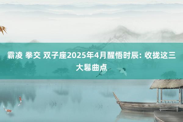霸凌 拳交 双子座2025年4月醒悟时辰: 收拢这三大鬈曲点