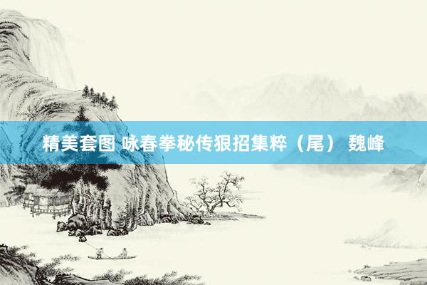 精美套图 咏春拳秘传狠招集粹（尾） 魏峰